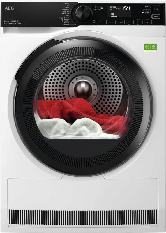 AEG 8000 AbsoluteCare Warmtepomp Droger 9 kg TR869T4C