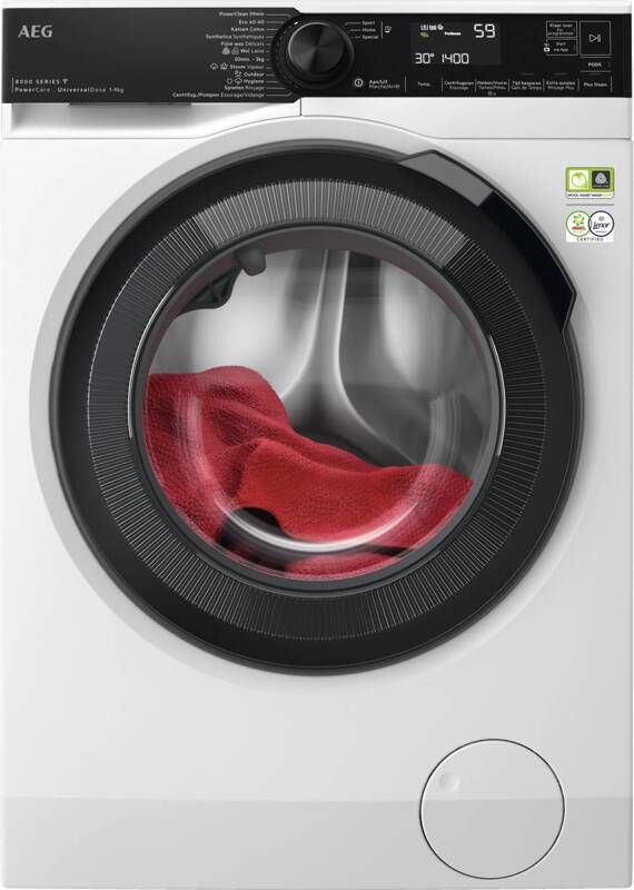 AEG 8000 serie PowerCare UniversalDose Wasmachine 9kg LR86CUC94