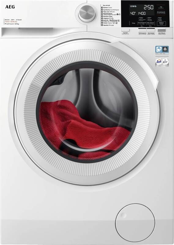 AEG LWR73R842 7000 serie ProSteam Was-droogcombinatie Warmtepomp