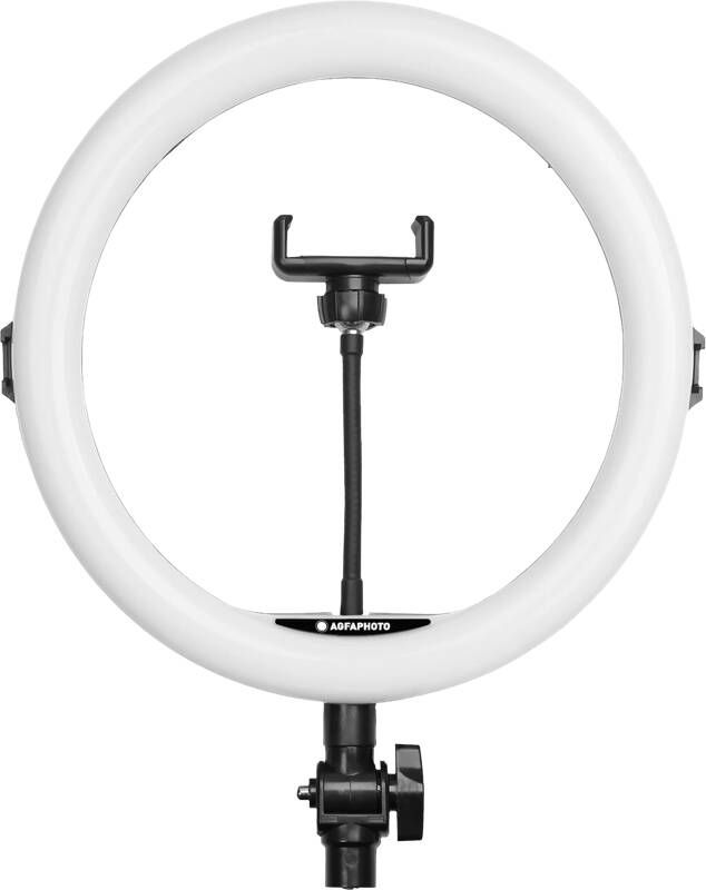 AgfaPhoto Ring Light Realiview ARL11 Éclairage LED 11 avec trépied – L Anneau Lumineux pour Les Photos Les Selfies Les vidéos Youtube Le Maquillage et TikTok Compatible avec Les Smartphones