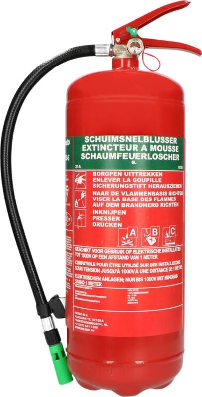 Alecto BS-6 Schuim Brandblusser 6 liter