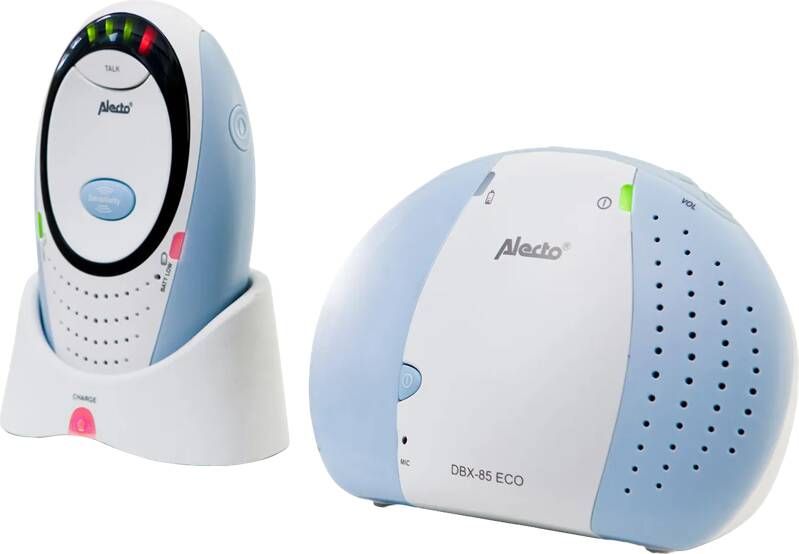 Alecto Full Eco Dect Babyfoon Dbx-85 Eco Wit-blauw