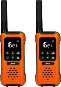 Alecto Robuuste walkie talkie tot 10 kilometer bereik FR300OE Oranje-Zwart