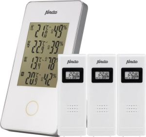 Alecto WS-1330 Weerstation met 3 sensoren Meet temperatuur en luchtvochtigheid op 4 locaties