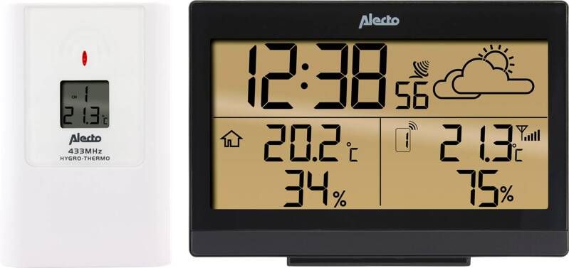 Alecto Radiografisch weerstation WS-2300 weerstation met draadloze buitensensor
