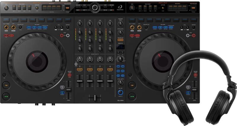 AlphaTheta DDJ-GRV6 + Pioneer DJ HDJ-X5 Zwart