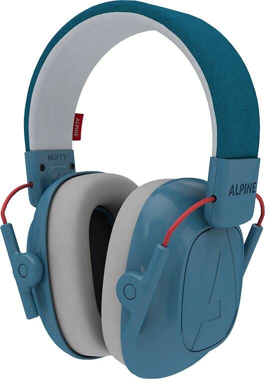 Alpine Hearing protection Alpine Muffy Kids Kinder Oorkap Premium Gehoorbescherming voor kinderen tot 16 jaar Verstelbare Oorbescherming met Draagtas 25 dB SNR Blauw