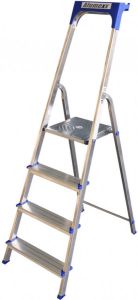 Express Huishoudtrap aluminium 4-treden