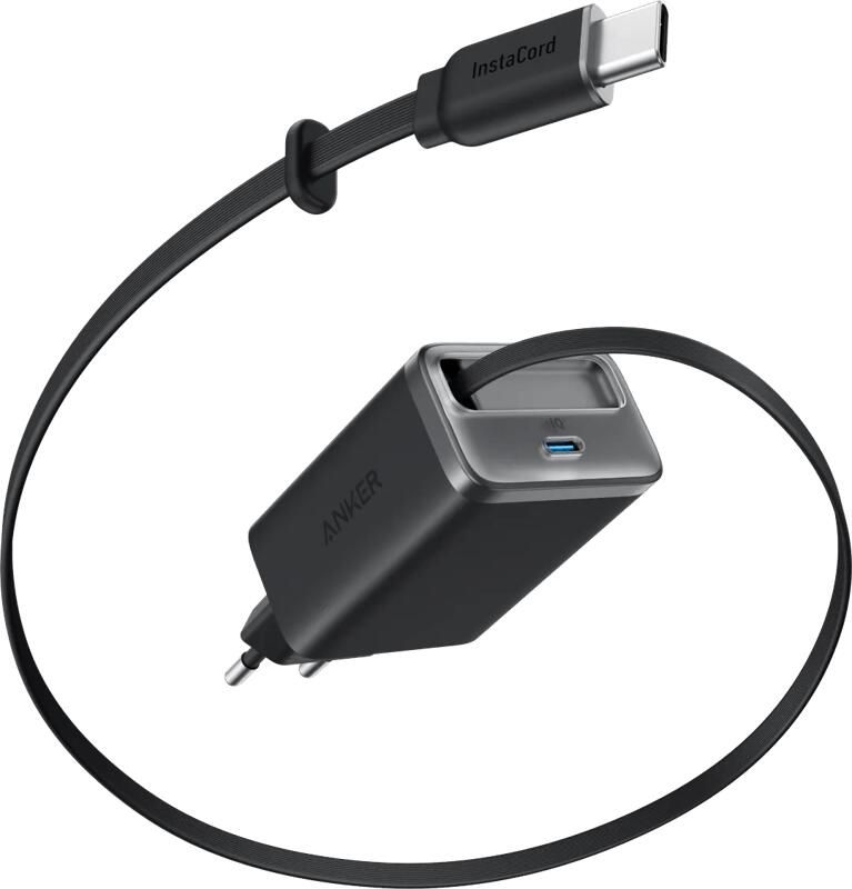 Anker Nano wired charger (35W) 1C with 1 retractable cable Oplader