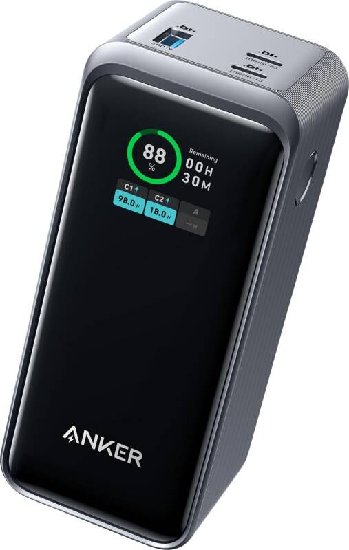 Anker Prime Powerbank 20.000 mAh met Snelladen Zwart