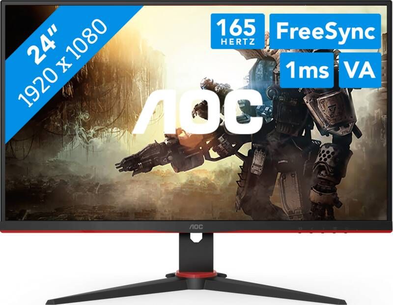 AOC Gaming-monitor 24G2SAE BK 60 5 cm 24 " Full HD