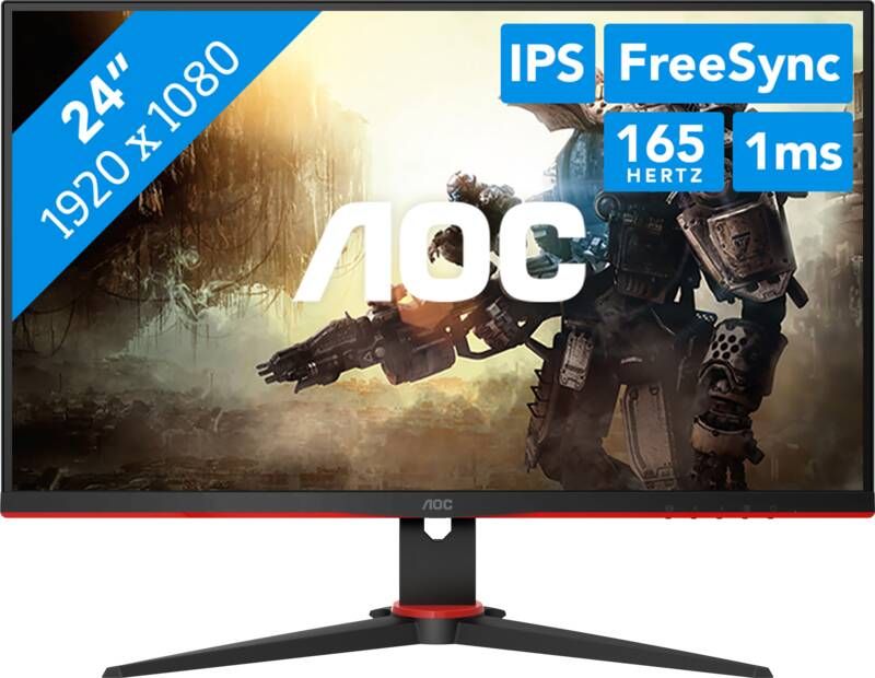 AOC Gaming-monitor 24G2SPAE BK 60 5 cm 24 " Full HD