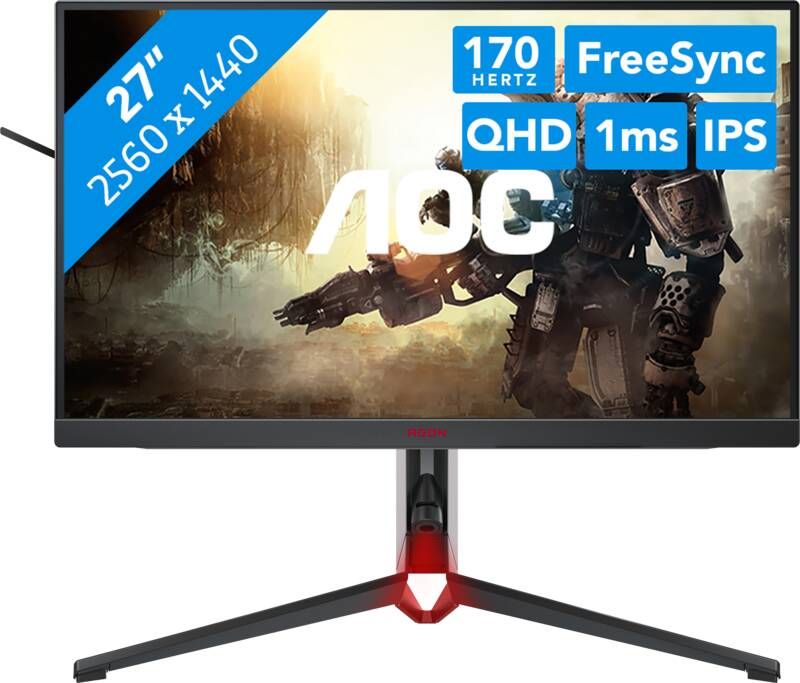 AOC Gaming-monitor AG274QXM 68 6 cm 27" innovatieve mini-ledtechnologie screen shield