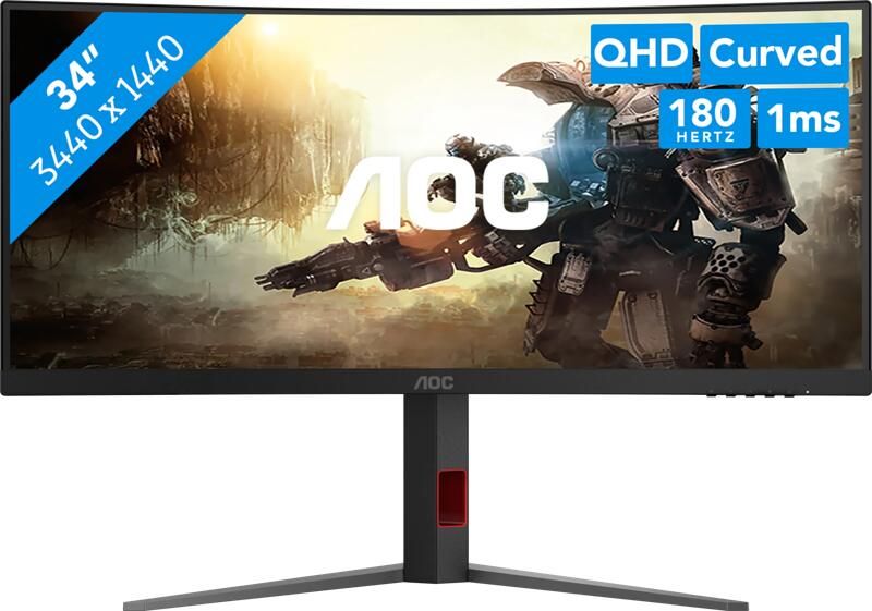 AOC Curved-gaming-monitor CU34G4 86 3 cm 34" UWQHD