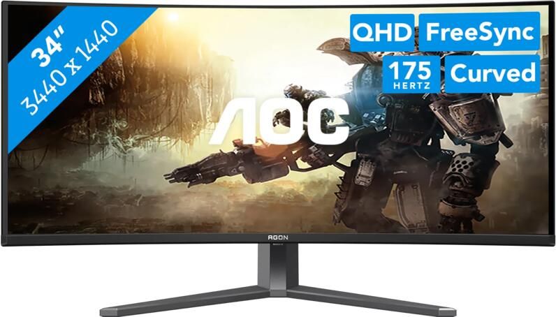 AOC Curved OLED-gamemonitor AG346UCD 86 8 cm 34" WQHD