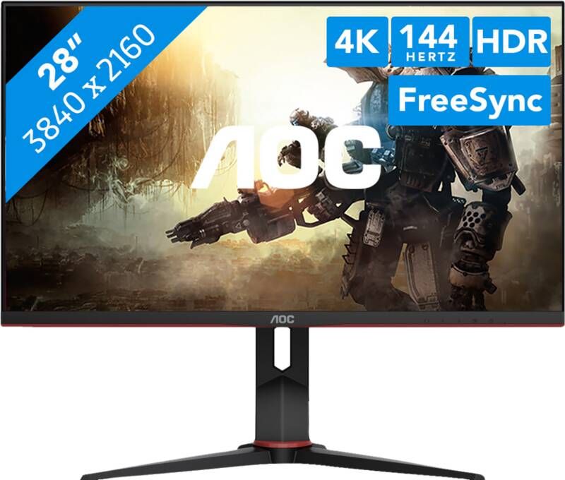 AOC Gaming-monitor U28G2XU2 BK 71 1 cm 28 " 4K Ultra HD
