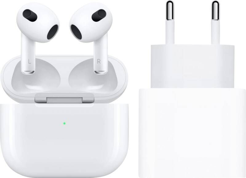 Apple AirPods 3 + Usb C Oplader 20W