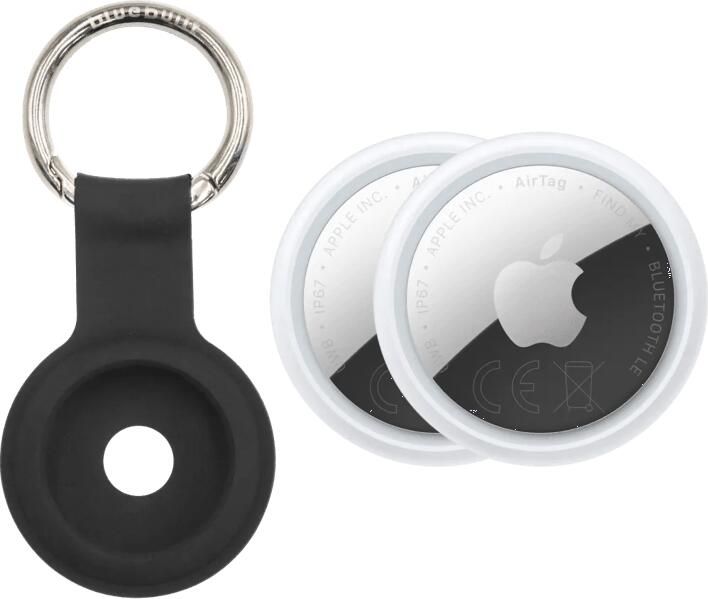 Apple AirTag 2 (2-Pack) + BlueBuilt AirTag Sleutelhanger