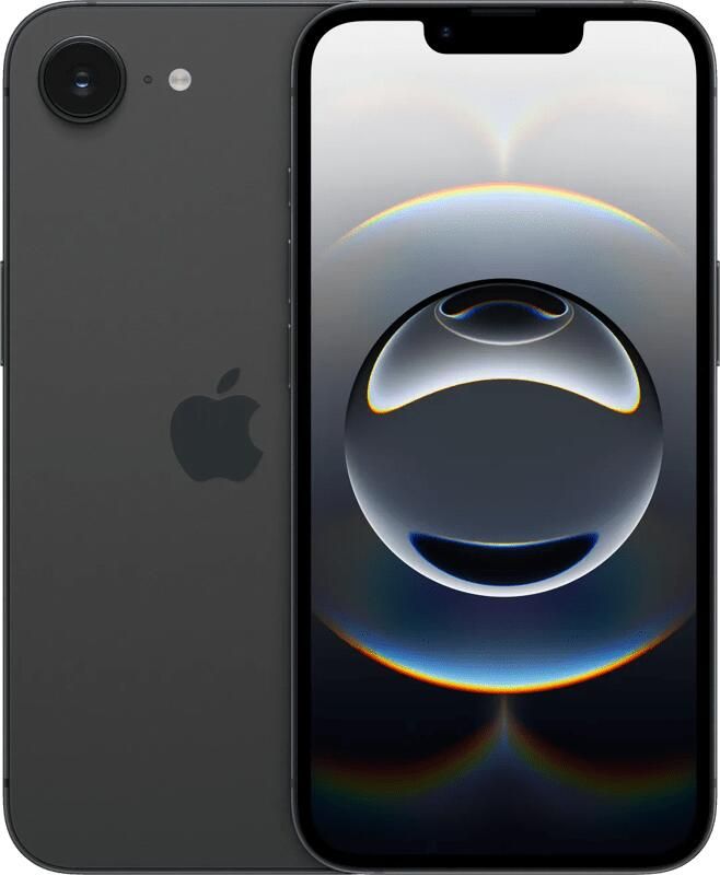 Apple iPhone 16e 128GB Smartphone Zwart