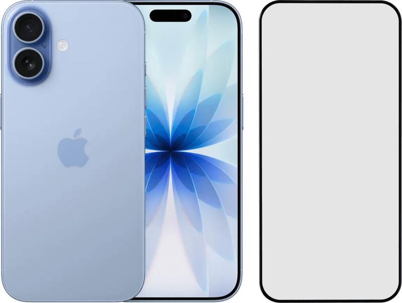 Apple iPhone 17 512GB Blauw + BlueBuilt Screenprotector Glas