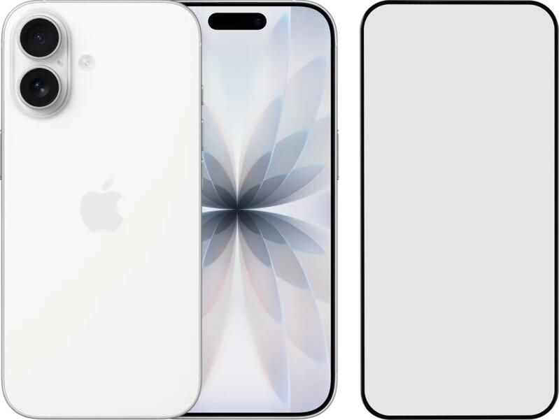 Apple iPhone 17 256GB Wit + BlueBuilt Screenprotector Glas