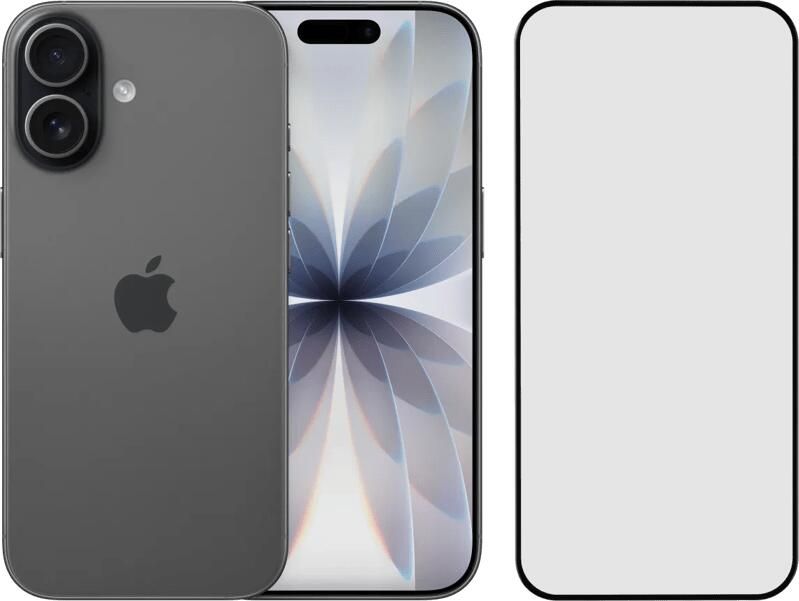 Apple iPhone 17 256GB Zwart + BlueBuilt Screenprotector Glas
