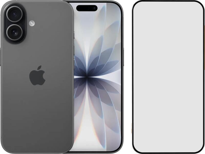 Apple iPhone 17 512GB Zwart + BlueBuilt Screenprotector Glas