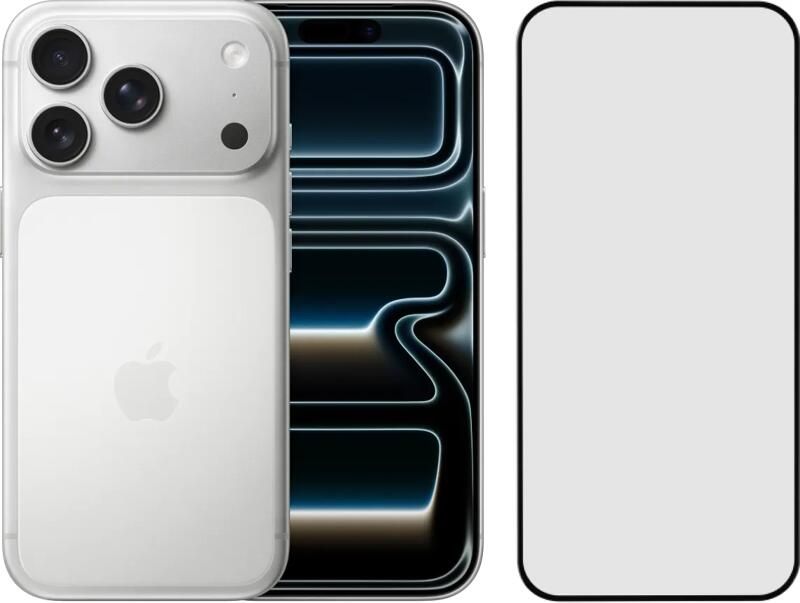 Apple iPhone 17 Pro 512GB Zilver + BlueBuilt Screenprotector Glas