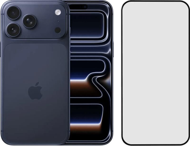 Apple iPhone 17 Pro Max 1TB Blauw + BlueBuilt Screenprotector Glas