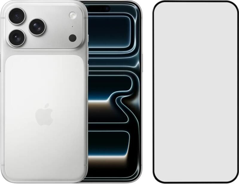 Apple iPhone 17 Pro Max 2TB Zilver + BlueBuilt Screenprotector Glas