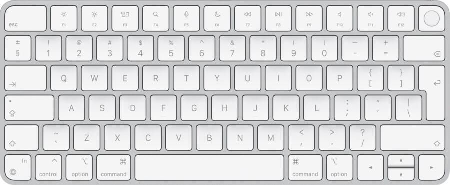 Apple Magic Keyboard met Touch ID voor Mac-modellen met Silicon Toetsenbord Wit