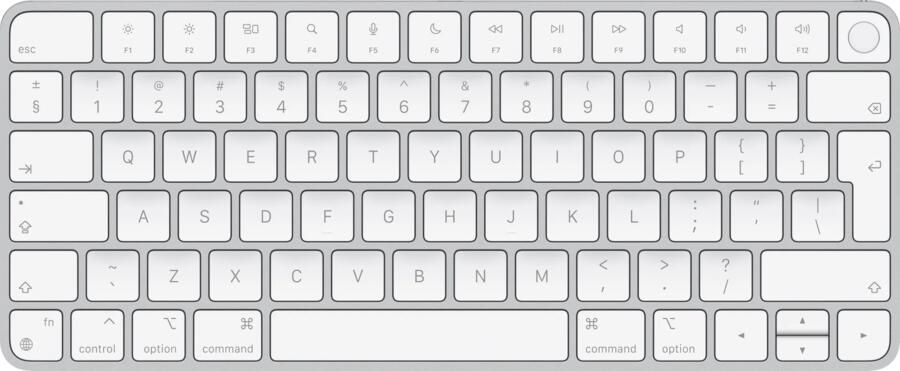 Apple Magic Keyboard met Touch ID voor Mac-modellen met Silicon Toetsenbord Wit