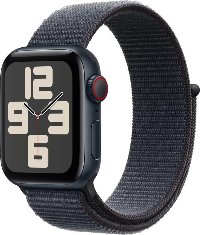 Apple Watch SE GPS + Cellular 40mm Aluminium Case met Ink Sport Loop Smartwatch
