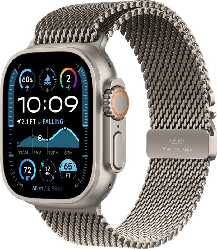 Apple Watch Ultra 2 4G 49mm Zilver Milanese Band M