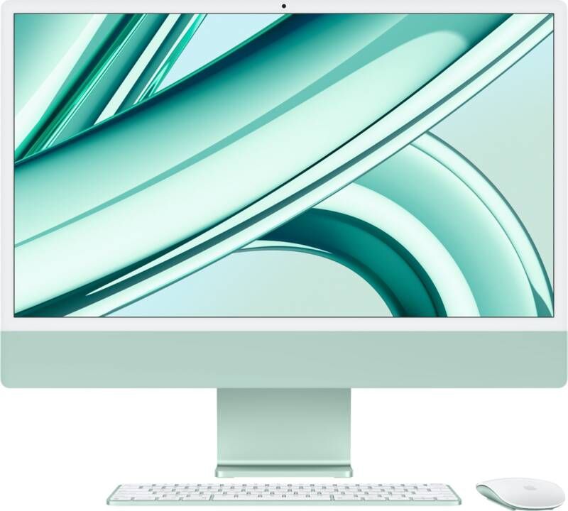 Apple iMac 24 (2023) M3 (8 core CPU 10 core GPU) 256GB All-in-one PC Groen