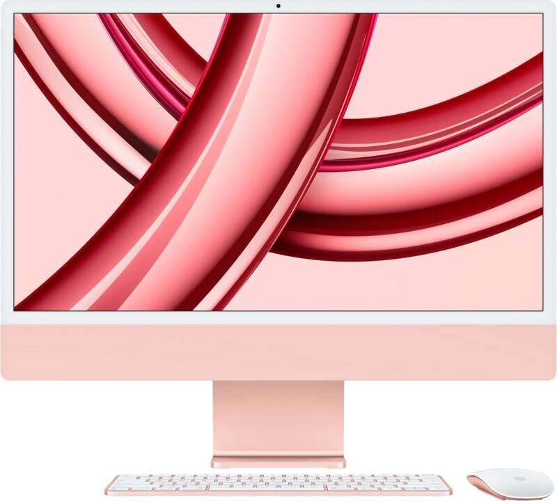 Apple iMac 24" (2023) M3 (8 core CPU 10 core GPU 8GB 512GB Roze QWERTY