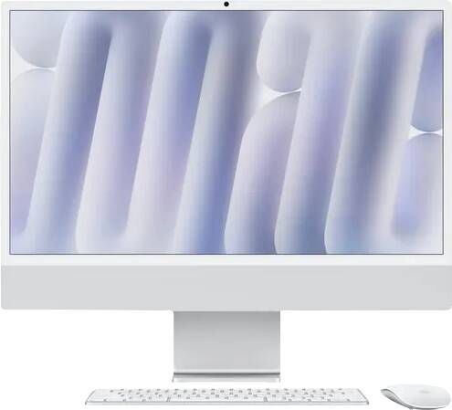 Apple iMac 24 (2024) M4 (10 core CPU 10 core GPU) 16GB 256GB Nano-texture glas All-in-one PC Zilver