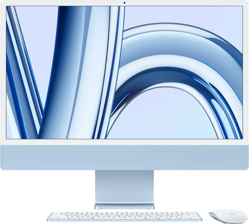 Apple iMac 24 (2023) M3 (8 core CPU 10 core GPU) 256GB All-in-one PC Blauw