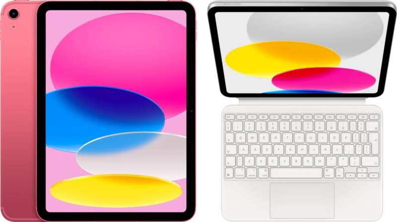 Apple iPad (2022) 10.9 inch 256GB Wifi + 5G Roze + Magic Keyboard Folio