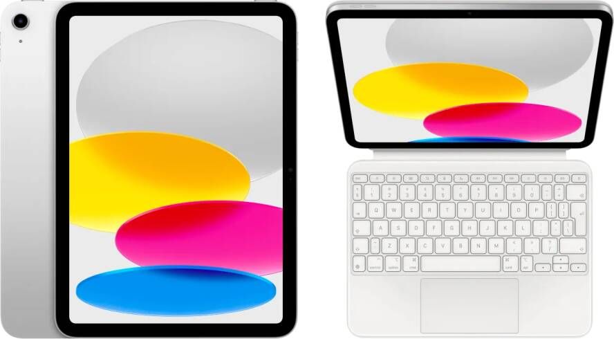 Apple iPad (2025) 11 inch 256GB Wifi Zilver + Magic Keyboard Folio QWERTY Wit