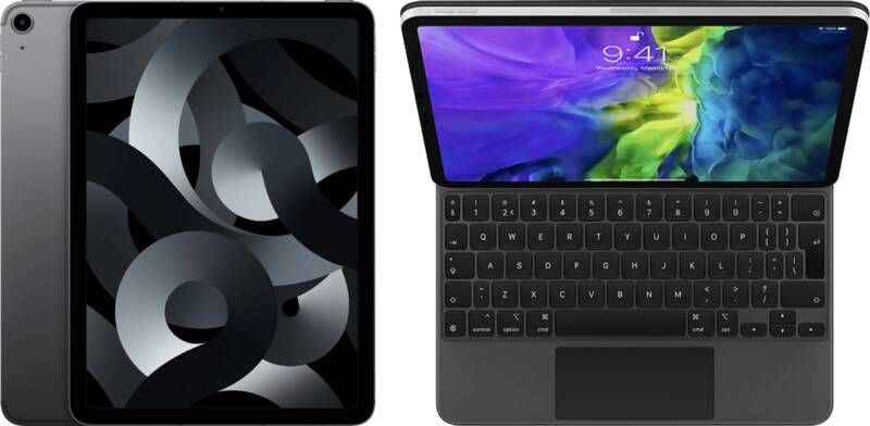 Apple iPad Air (2022) 10.9 inch 64GB Wifi + 5G Space Gray + Magic Keyboard