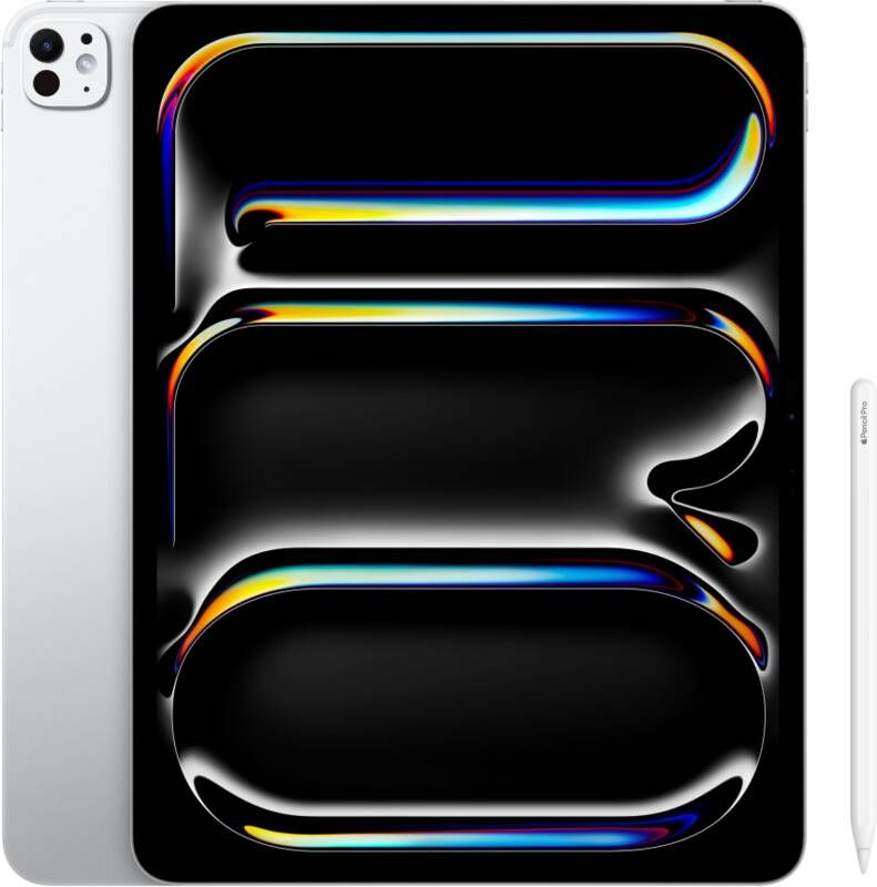 Apple iPad Pro (2024) 13 inch 1 TB Wifi + 5G Zilver + Pencil Pro