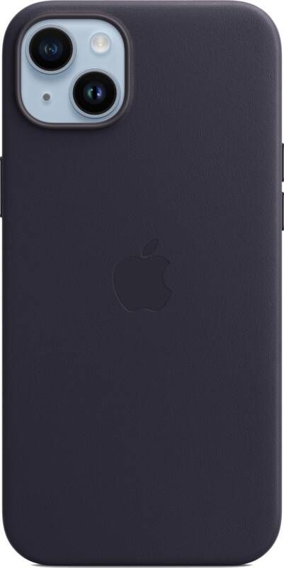 Apple iPhone 14 Plus Back Cover met MagSafe Leer Inkt