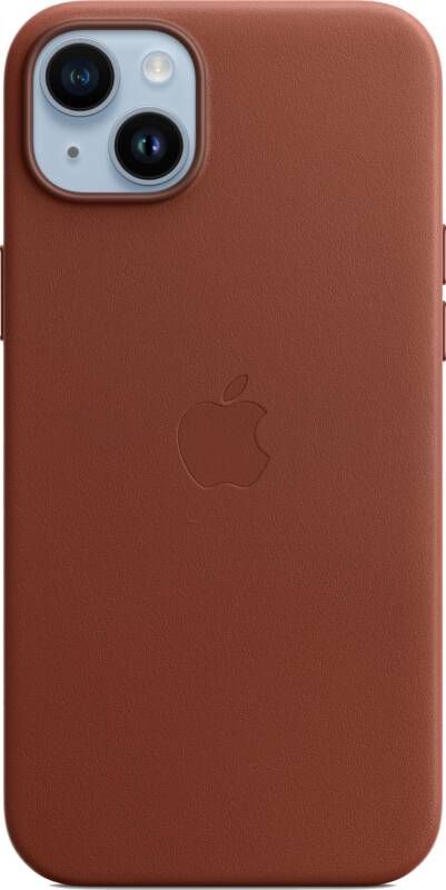 Apple iPhone 14 Plus Back Cover met MagSafe Leer Omber