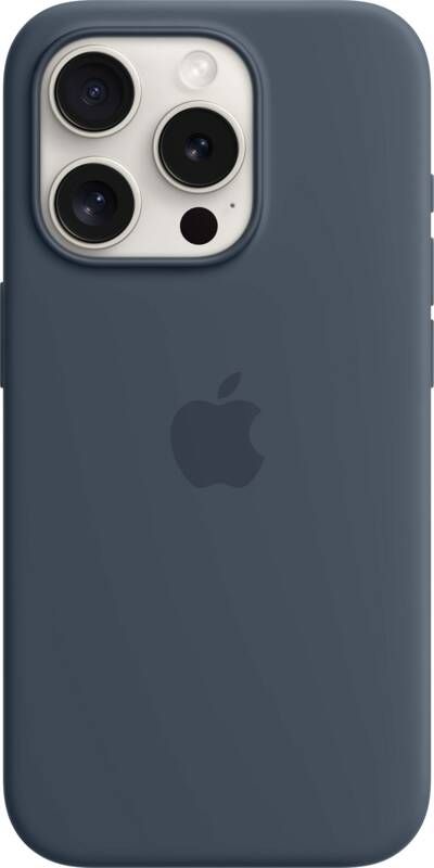 Apple iPhone 15 Pro Back Cover met MagSafe Stormblauw