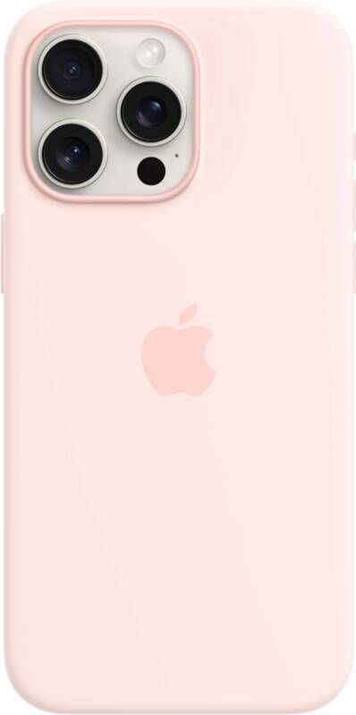 Apple iPhone 15 Pro Max Back Cover met MagSafe Lichtroze