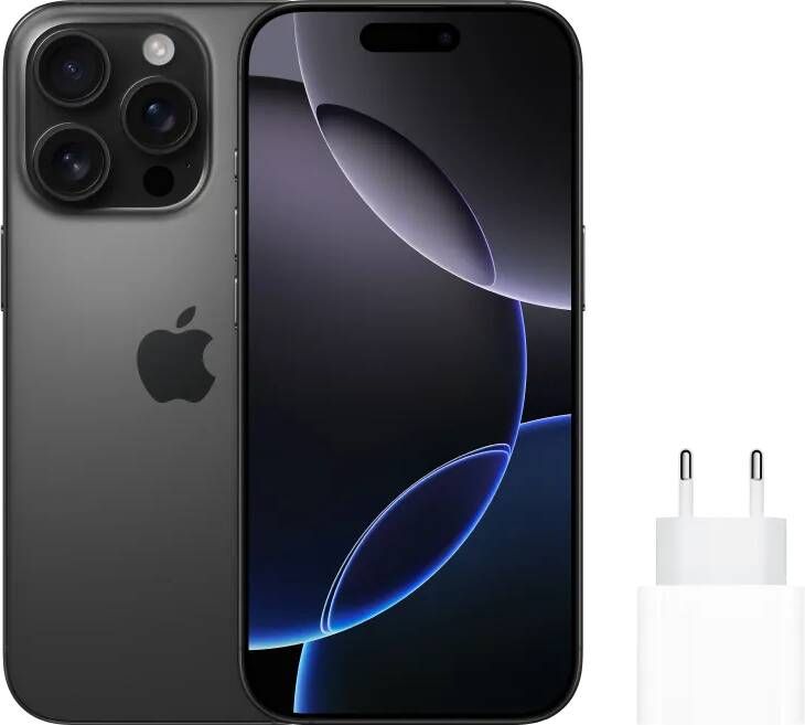 Apple iPhone 16 Pro 256GB Black Titanium + Snellader