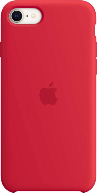 Apple iPhone SE 2022 SE 2020 8 7 Silicone Back Cover RED