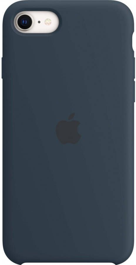 Apple iPhone SE 2022 SE 2020 8 7 Silicone Back Cover Abyss-blauw