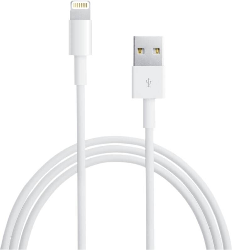 Apple Lightning-naar-USB-kabel (0 5m) Oplader Wit - Foto 1